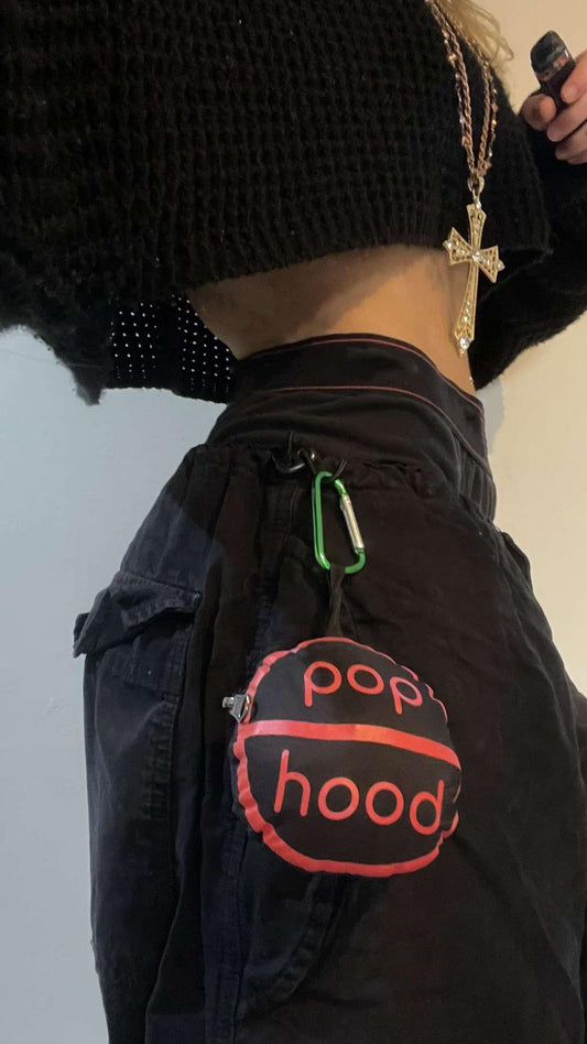 CLEARANCE First Edition Pop Hood (black with red trim)